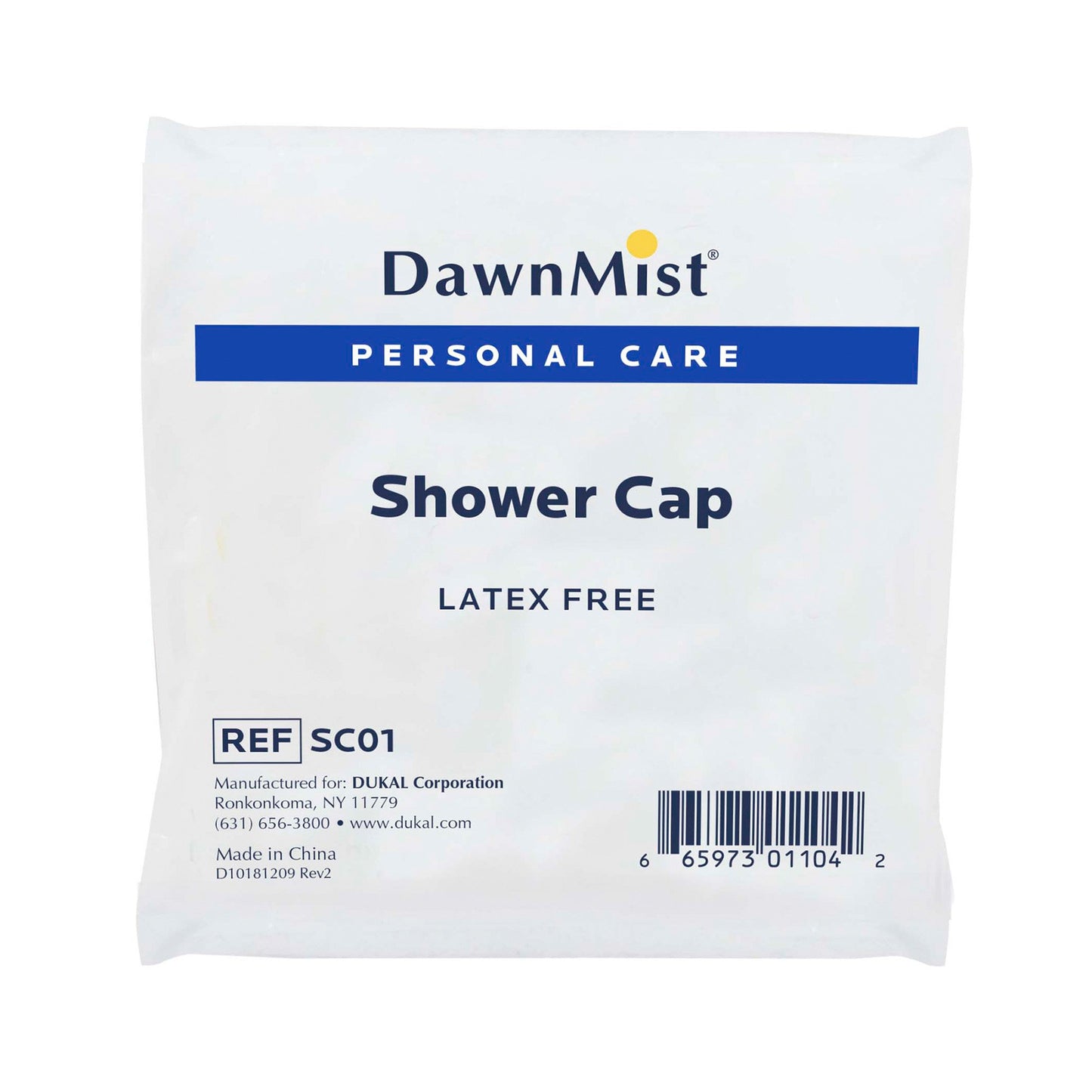 DawnMist® Shower Cap One Size Fits Most Clear (519438_BX)