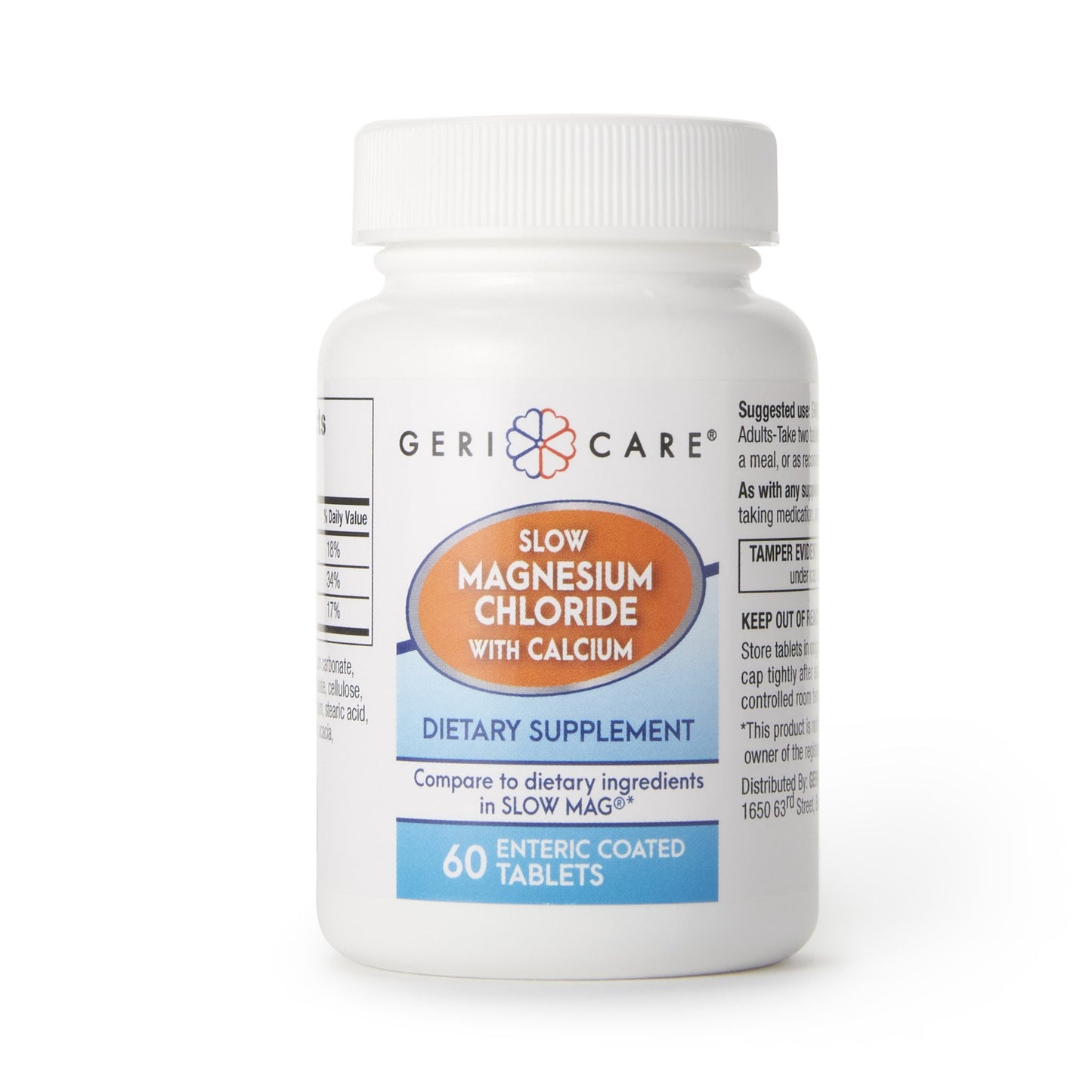 Geri-Care® Mineral Supplement Calcium / Magnesium Chloride 236 mg - 142 mg - 400 mg Strength Tablet 60 per Bottle (689188_BT)