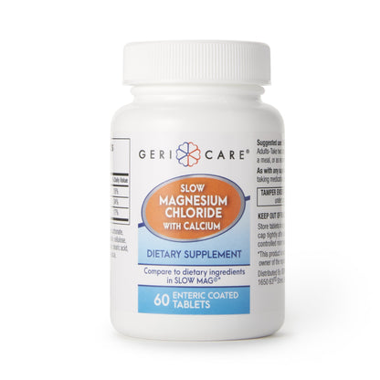 Geri-Care® Mineral Supplement Calcium / Magnesium Chloride 236 mg - 142 mg - 400 mg Strength Tablet 60 per Bottle (689188_CS)