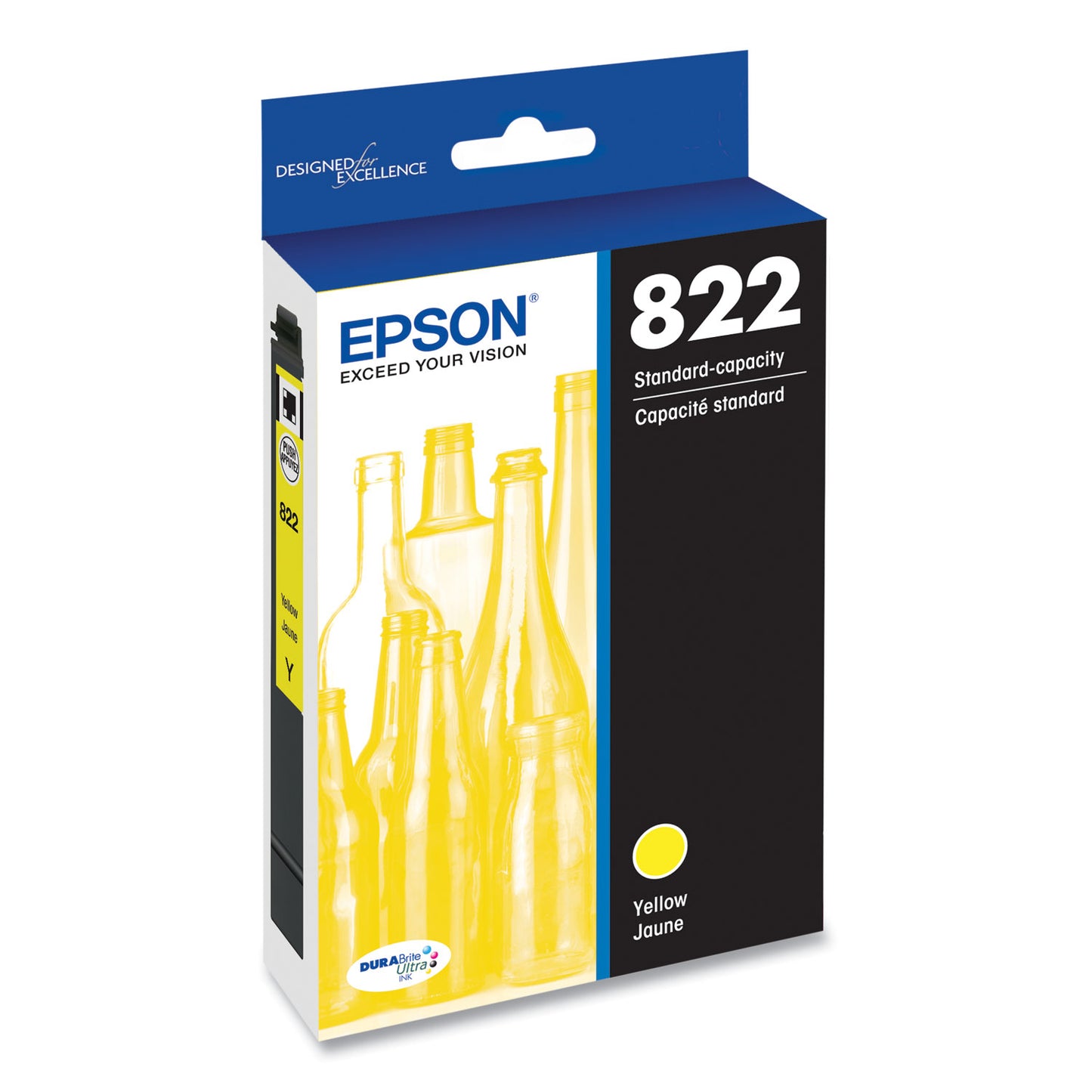Epson® T822420-S (T822) DURABrite Ultra Ink, 240 Page-Yield, Yellow (EPST822420S)