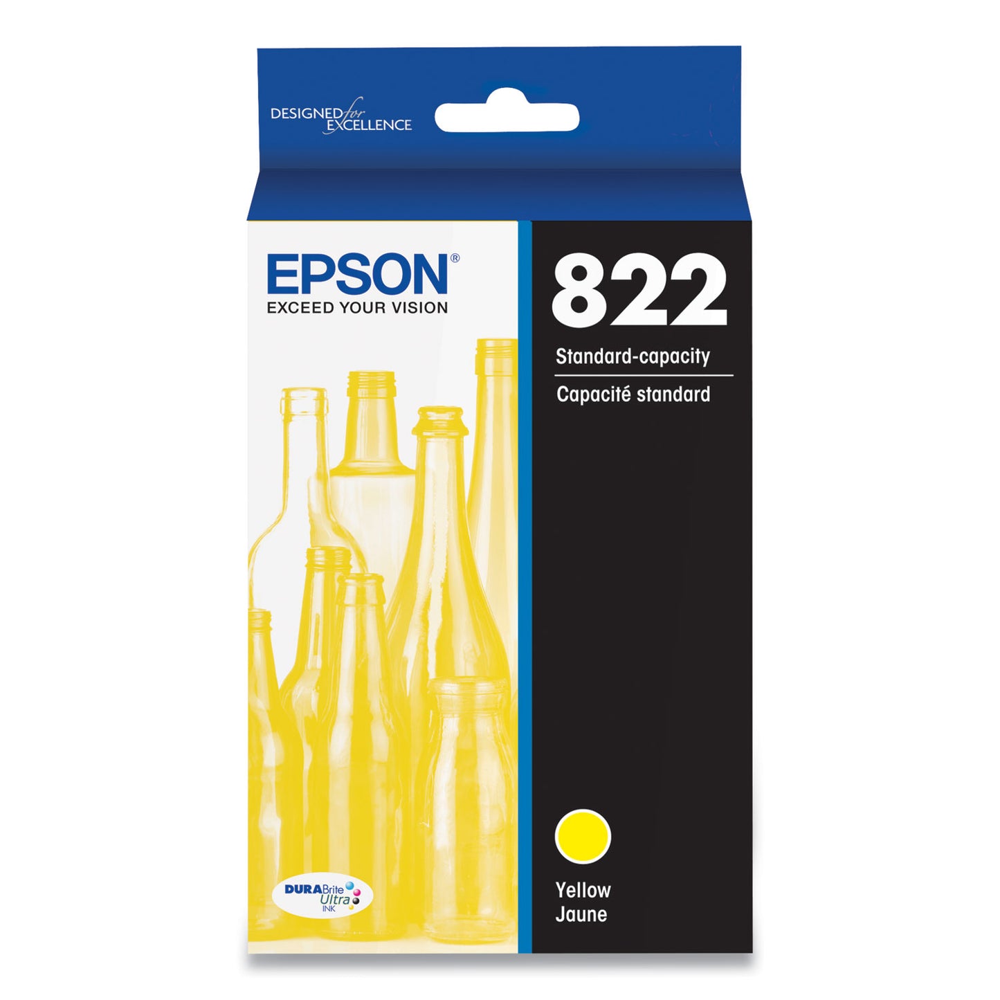 Epson® T822420-S (T822) DURABrite Ultra Ink, 240 Page-Yield, Yellow (EPST822420S)