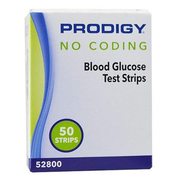 Prodigy® Blood Glucose Test Strips 50 Strips per Pack (843244_BX)
