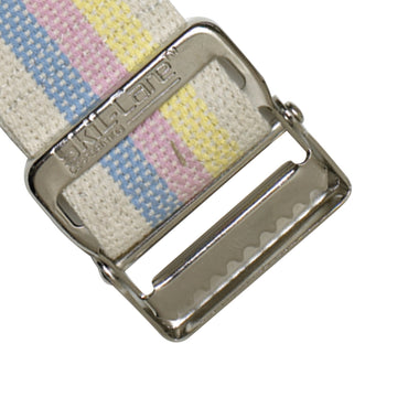 SkiL-Care™ Gait Belt 72 Inch Length Pastel Stripe Cotton (648218_EA)