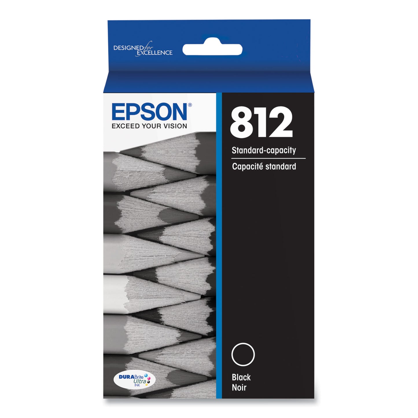 Epson® T812120-S (T812) DURABrite Ultra Ink, 350 Page-Yield, Black (EPST812120S)