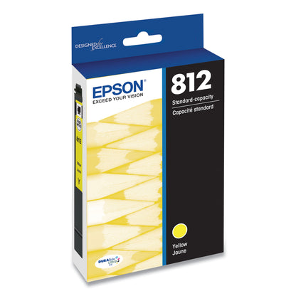 Epson® T812420-S (T812) DURABrite Ultra Ink, 300 Page-Yield, Yellow (EPST812420S)