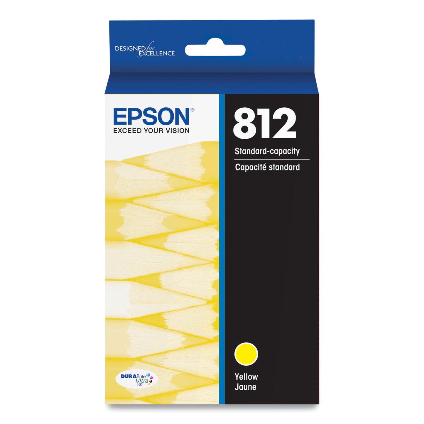 Epson® T812420-S (T812) DURABrite Ultra Ink, 300 Page-Yield, Yellow (EPST812420S)