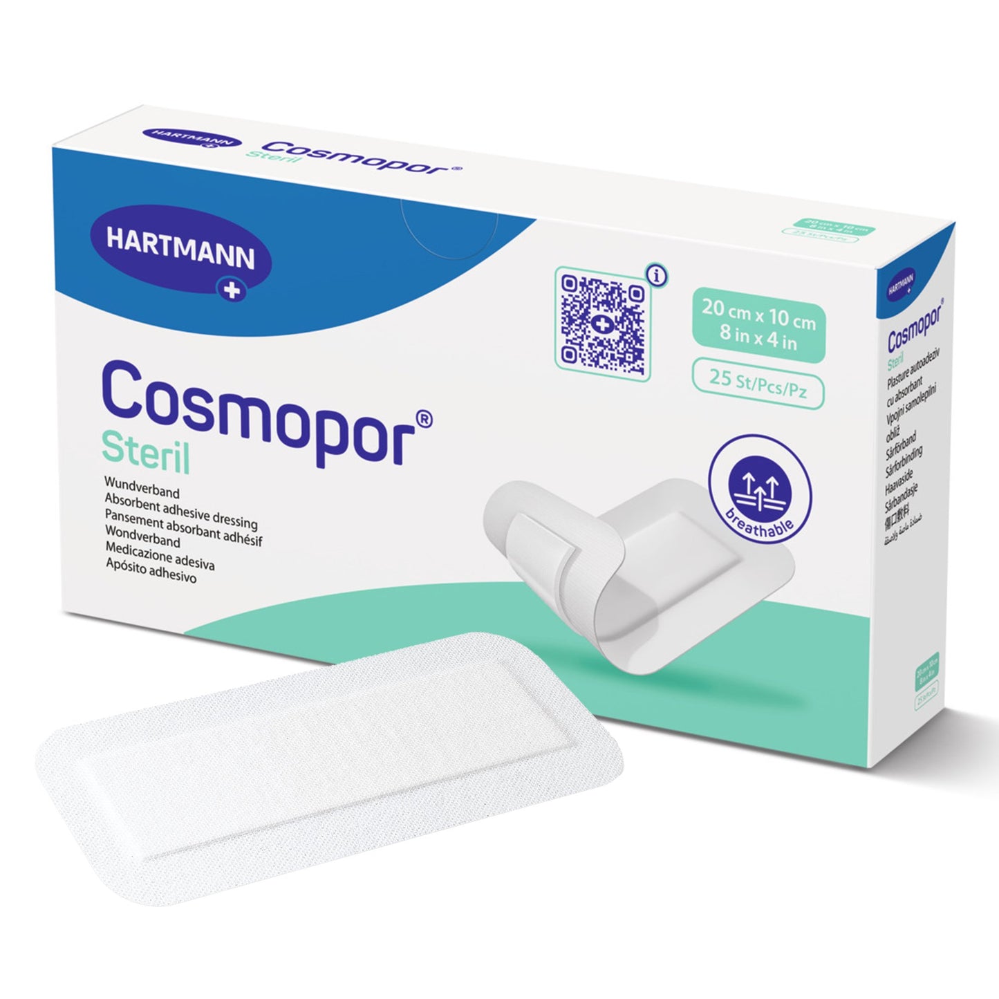 Cosmopor® Steril Island Dressing 4 X 8 Inch Rectangle Sterile Water Resistant Backing (908032_BX)