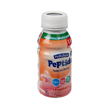 PediaSure® Peptide 1.0 Cal Pediatric Oral Supplement Strawberry Flavor 8 oz. Bottle Liquid Peptide Malabsorption / Maldigestion (1143668_CS)