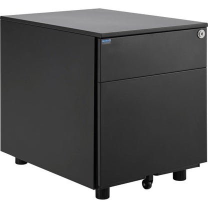 Interion Low Height 2 Drawer Pedestal, Black (WB695302)