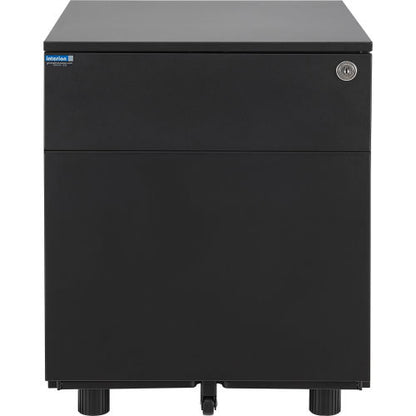 Interion 2 Drawer Low File Cabinet - Black (WB694950)