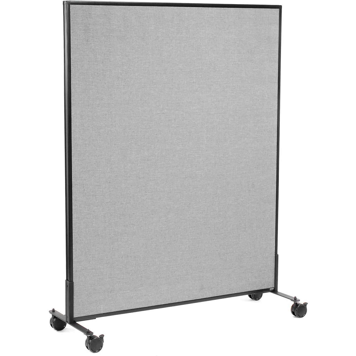 Interion Mobile Office Partition Panel, 48-1/4"W x 63"H, Gray (WB694959MGY)