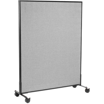 Interion Mobile Office Partition Panel, 48-1/4"W x 63"H, Gray (WB694959MGY)