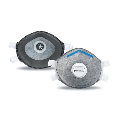 Honeywell SAF-T-FIT Plus Molded Cup Respirators, Nose, P100, White/Green, Medium (068-14110440)