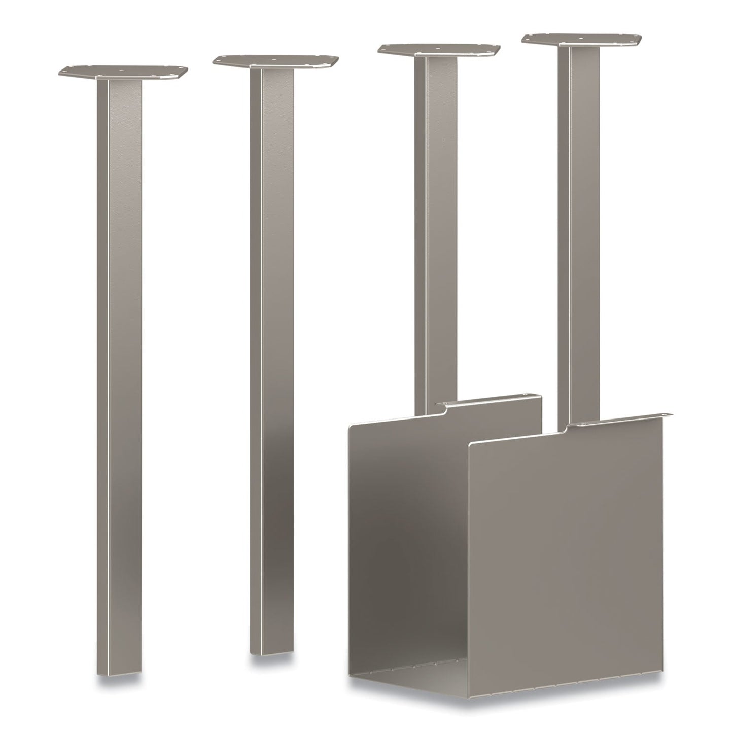 hon-r-coze-writing-desk-post-legs-with-pencil-storage-5-75-x-28-silver-4-legs-honhlcpl29pspr6_1