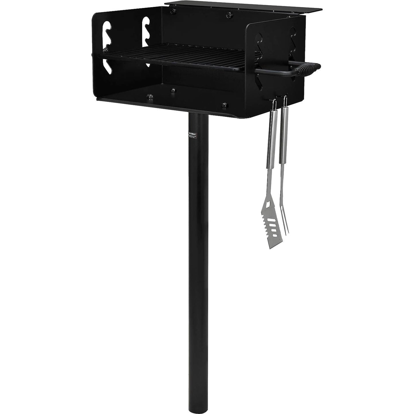 Global Industrial Park Grill Charcoal BBQ, In Ground (WB695299)