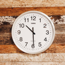 Global Industrial Oversized Wall Clock - 20” - Aluminum (WB695321)