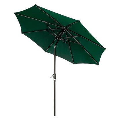 Global Industrial Outdoor Umbrella with Tilt Mechanism, Olefin Fabric, 8-1/2'W, Green (WB695329)