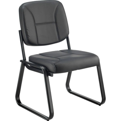 Interion Antimicrobial Armless Bonded Leather Reception Chair (WB695513)
