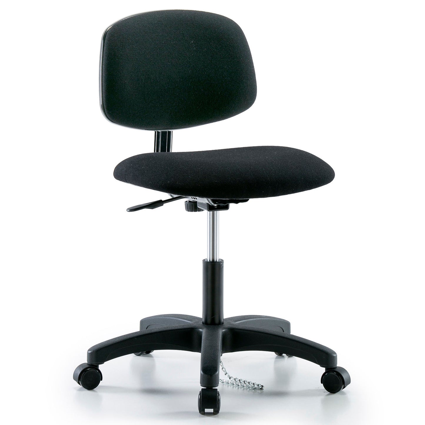 Interion ESD Chair With Mid Back, Fabric, Black (WB695534)