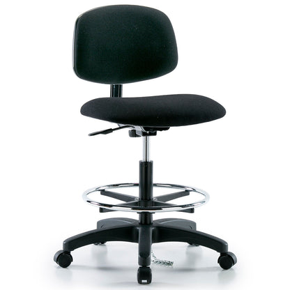 Interion ESD Stool - Fabric - Black (WB695535)