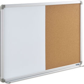 Global Industrial 36"W x 24"H Combination Board - Whiteboard/Cork (WB695635)