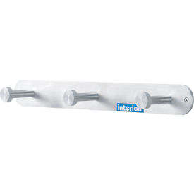 Interion 18"W Coat Rack with Nail Head Hooks - Silver (WB695716)
