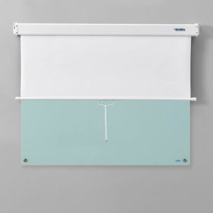 Global Industrial Pull Down Privacy Screens for 48"W Dry Erase Boards (WB695719)