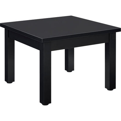 Interion Wood End Table - 24" x 24" - Black (WB695752BK)