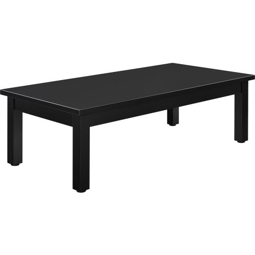 Interion Wood Coffee Table - 48" x 24" - Black (WB695753BK)
