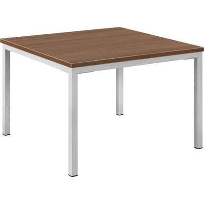 Interion Wood End Table with Steel Frame - 24" x 24" - Walnut (WB695754WN)