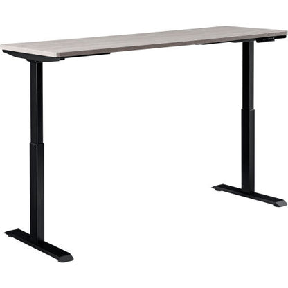 Interion Electric Height Adjustable Desk, 72"W x 30"D, Gray W/ Black Base (WB695781GY)