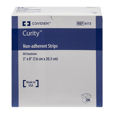 Curity™ Oil Emulsion Impregnated Dressing Rectangle 3 X 8 Inch Sterile (215607_CS)