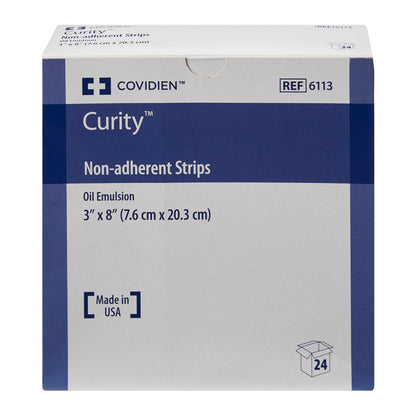 Curity™ Oil Emulsion Impregnated Dressing Rectangle 3 X 8 Inch Sterile (215607_CS)