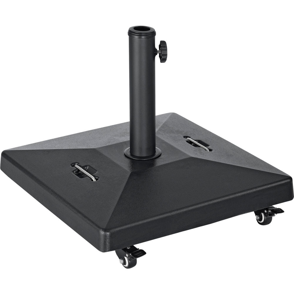 Global Industrial Concrete Umbrella Base with Wheels, 80 lb., Black (WB696500)