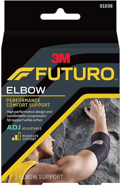 3M™ Futuro™ Elbow Support One Size Fits Most Left or Right Elbow Black (971882_CS)