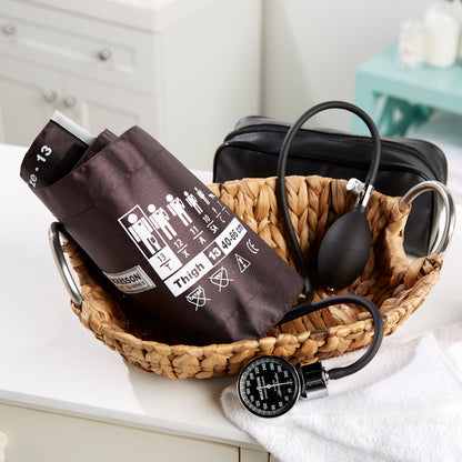 McKesson LUMEON™ Aneroid Sphygmomanometer Unit Thigh Cuff Nylon Cuff 40 - 66 cm Pocket Aneroid (1028721_CS)