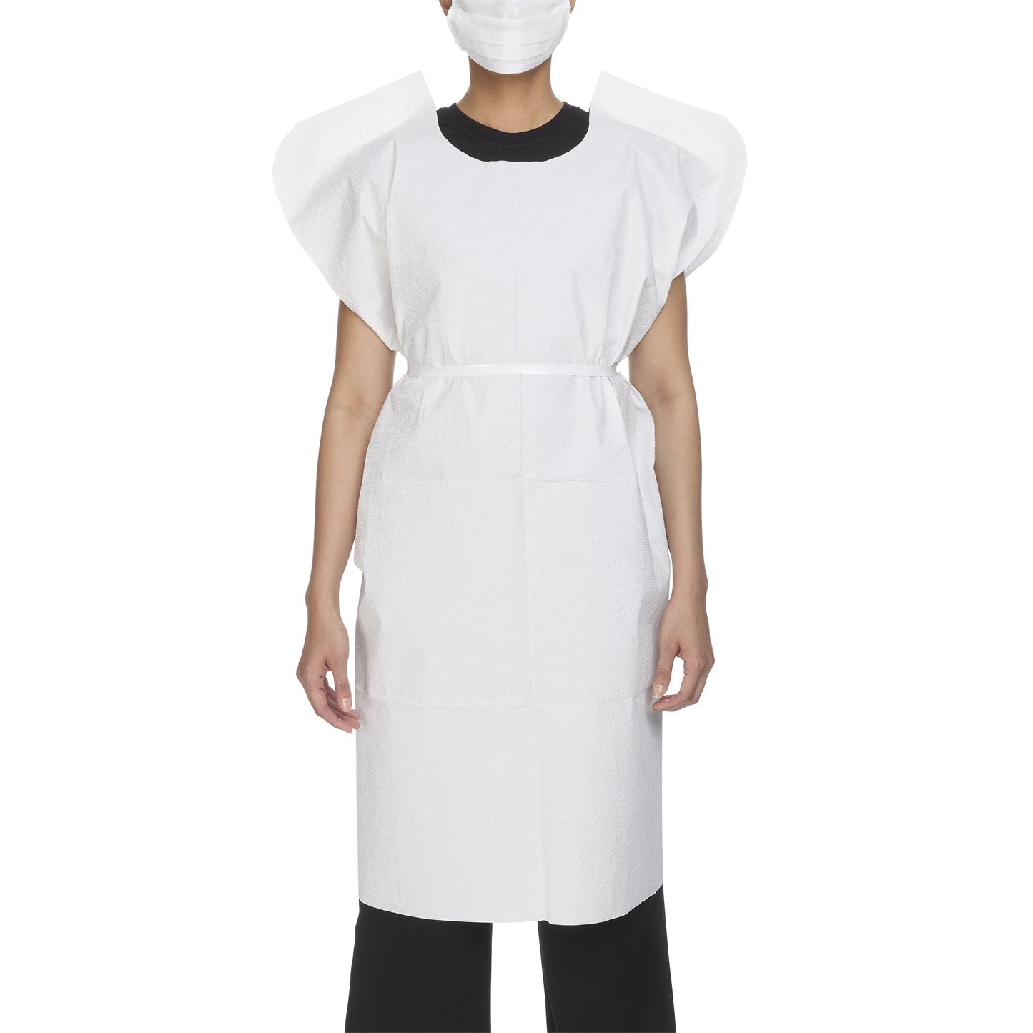 McKesson Patient Exam Gown One Size Fits Most White Disposable (906756_CS)