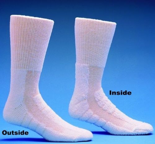 HealthDri™ Diabetic Socks Calf High Size 9-11 White Closed Toe (879851_PR)
