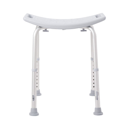 McKesson Bath Bench Without Arms Aluminum Frame Without Backrest 19-1/4 Inch Seat Width 300 lbs. Weight Capacity (1065209_EA)