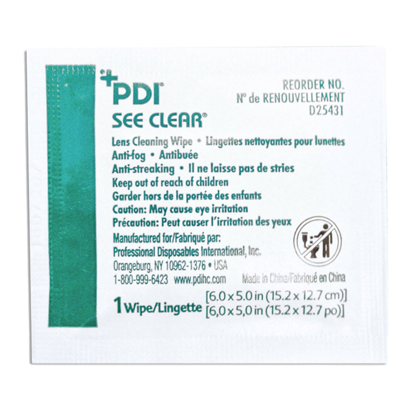 See Clear® Lens Cleaning Wipe (286830_BX)