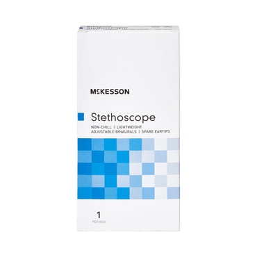 McKesson General Exam Stethoscope Royal Blue 1-Tube 22 Inch Tube Double Sided Chestpiece (363748_EA)