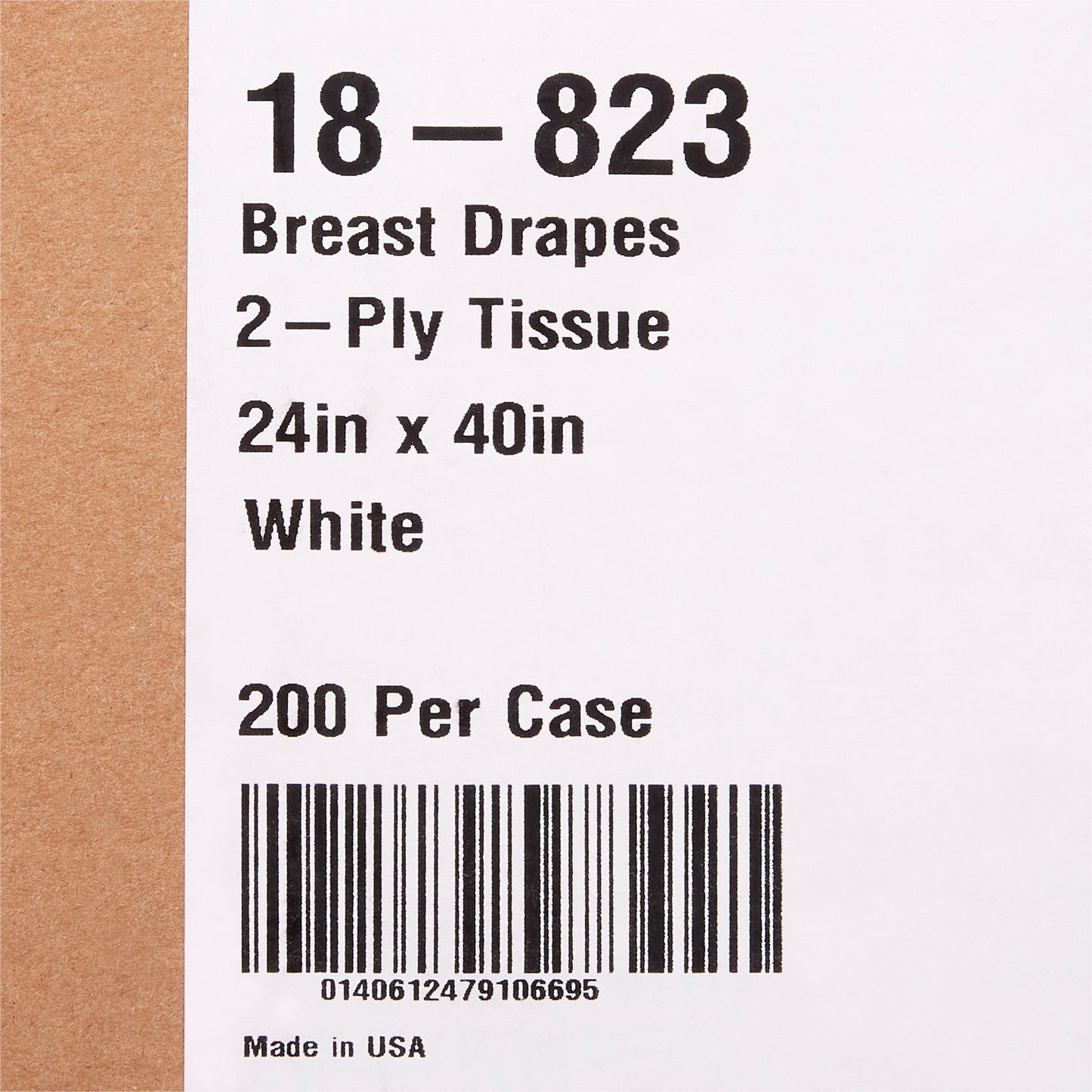 McKesson General Purpose Drape Breast Drape 24 W X 40 L Inch NonSterile (180616_CS)