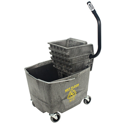 Impact® Premium Sidepress Bucket & Wringer Combo, Gray, 1/Each (IMP6G2635-3G)