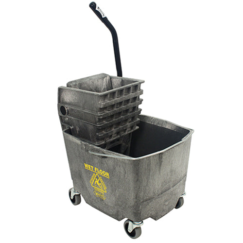 Impact® Premium Sidepress Bucket & Wringer Combo, Gray, 1/Each (IMP6G2635-3G)