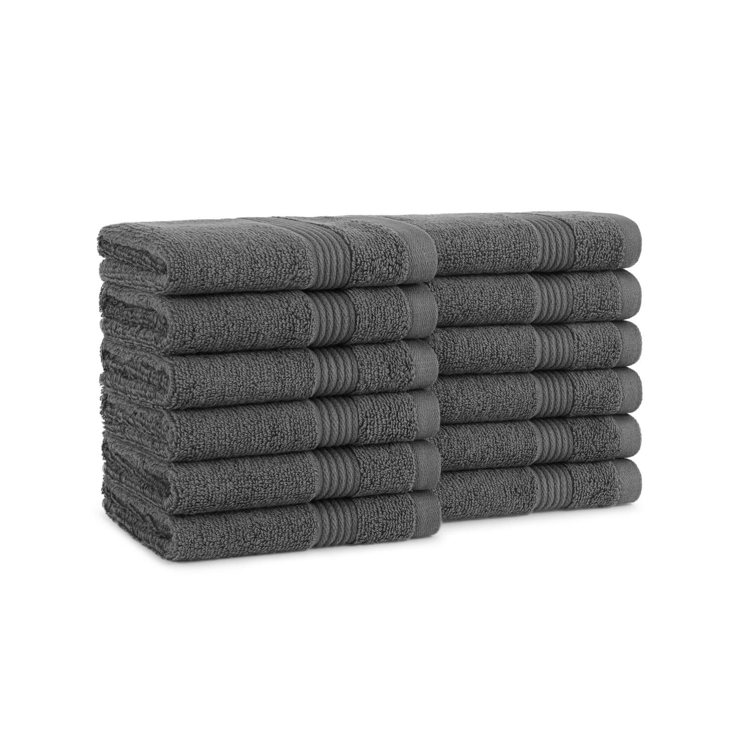 Host & Home Washcloth 13x13 Dark Grey (12/Pack) (P-WC-HH-1313-DG)