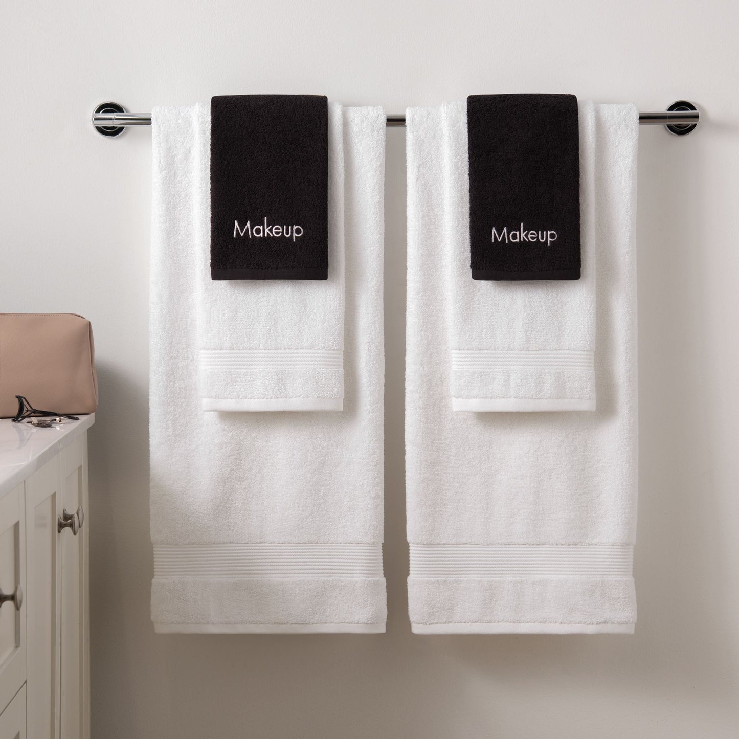 Hospeco® Cotton Makeup Washcloth 13x13 Black, 144/Case (HOSMAKEUP-13X13-CS)