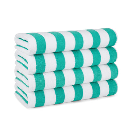 Arkwright Home Cali-Cabana Beach Towel 30x60 Green (4/Pack) (P-CALICABANA-GRN)