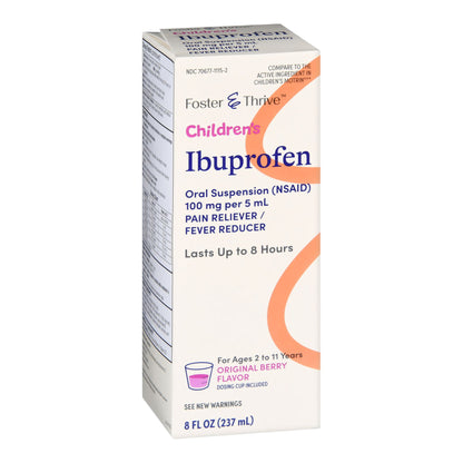Foster & Thrive™ Children's Pain Relief 100 mg / 5 mL Strength Ibuprofen Oral Suspension 8 oz. (1238935_BT)