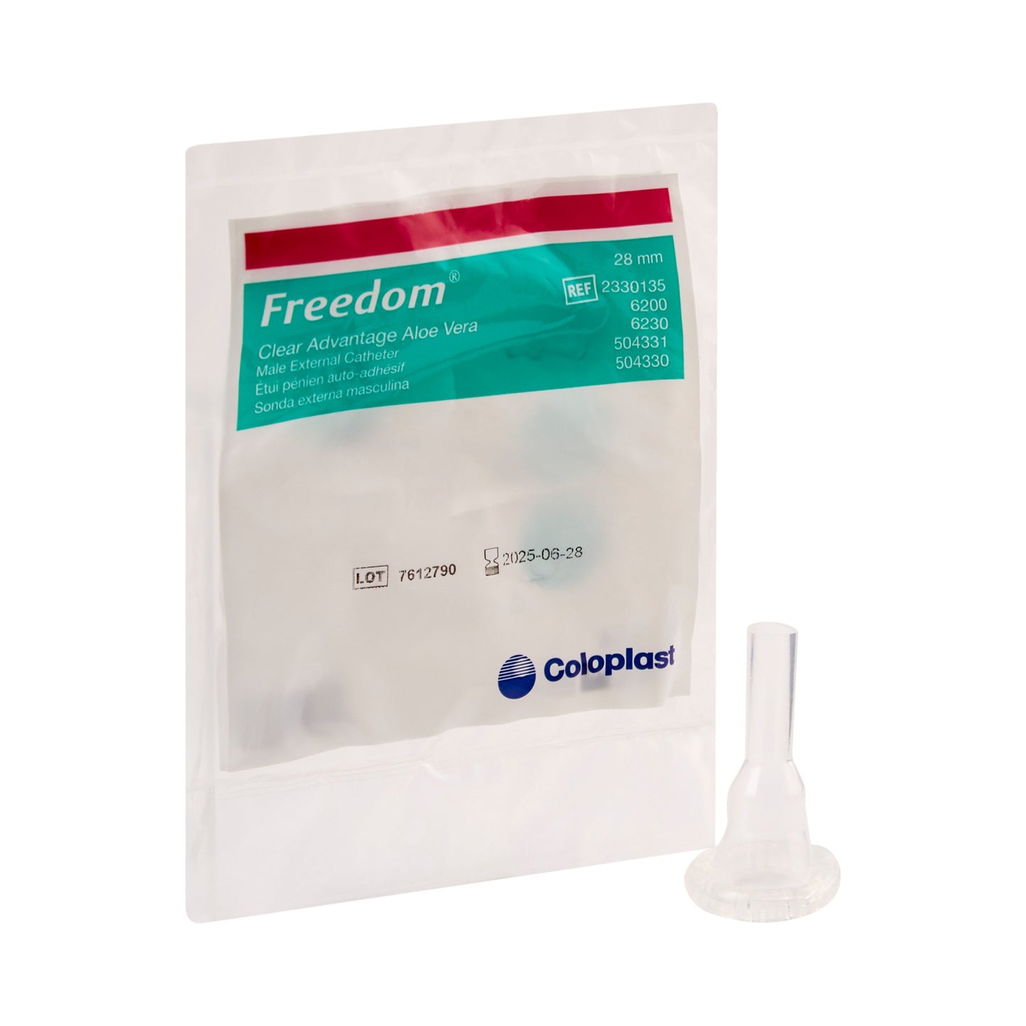 Clear Advantage® Male External Catheter Self-Adhesive Strip Silicone Medium (205264_CS)