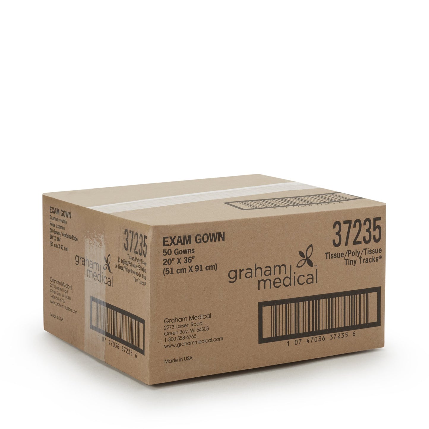 Graham Medical Products Patient Exam Gown Child Size Kid Design (Hand and Foot Print) Disposable (473089_CS)